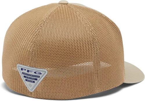 Vista 2 de Columbia Gorra de Béisbol de Malla con Logotipo PFG Unisex para Adultos Bandera de fósil antiguo/trucha