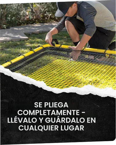 Vista 9 de SKLZ Fielding Trainer - Baseball, Softball & Volleyball Rebounder Net. Enhanced Solo Fielding Practice for Skill Development. High-Performance