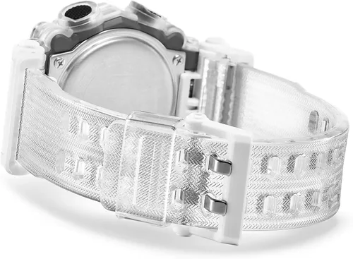 Vista 7 de G-Shock GA900SKL-7A Reloj de la serie esqueleto de ondas sonoras color blanco Blanco transparente