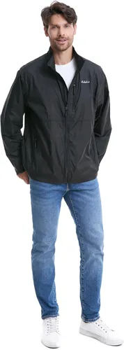 Vista 5 de clothin Chaqueta Cortavientos Ligera Empacable para Hombre Resistente al Agua para Senderismo Ciclismo al Aire Libre
