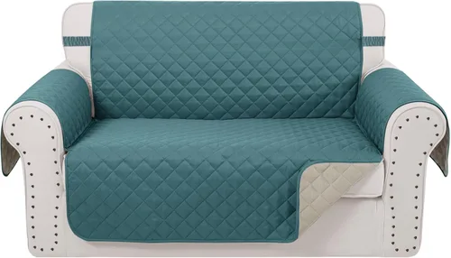 Vista 69 de Fundas para Silla Reclinable Reversibles Funda de Sofá para Mascotas Protector de Muebles Lazy Boy (Silla 23'', Beige/Beige)