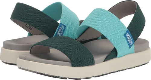 Vista 6 de KEEN Sandalias de cuña Elle Backstrap Casual Plataforma de punta abierta para mujer