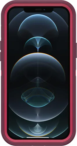 Vista 3 de OtterBox Defender - Funda de la serie sin pantalla para iPhone 12 PRO MAX (solamente), embalaje no minorista, poción de bayas