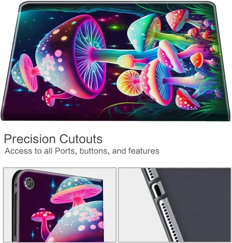 Vista 113 de Funda para tablet Fire 7 (12ª generación, versión 2022), delgada, a prueba de golpes, delgada, de piel sintética, con función de apagado/encendido