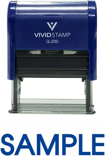 Vista 11 de SAMPLE - Sello de goma autoentintado (tinta negra), tamaño mediano