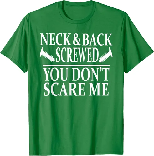 Vista 53 de Camiseta divertida para recuperación de cirugía de columna vertebral y cuello y espalda, Negro