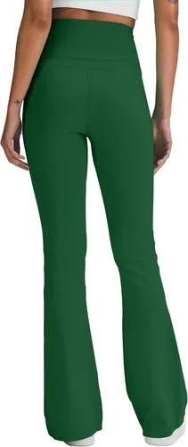 Vista 6 de Unthewe Leggings acampanados de cintura alta para mujer, control de abdomen, pantalones casuales para yoga, entrenamiento, gimnasio