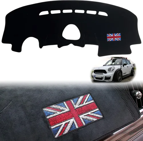 Vista 8 de Tapicería para Salpicadero Compatible con BMW Mini Cooper Serie R F, Protector Antideslizante Personalizado, Protector Solar (F55 F56)