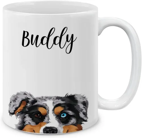 Vista 5 de MUGBREW Beagle Puppy Dog - Taza de café de cerámica, 11 onzas