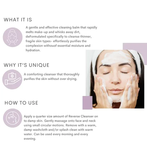 Vista 7 de Serious Skincare Bálsamo limpiador antienvejecimiento con soporte de elevación inversa, lavado facial hidratante, limpiador suave para pieles secas