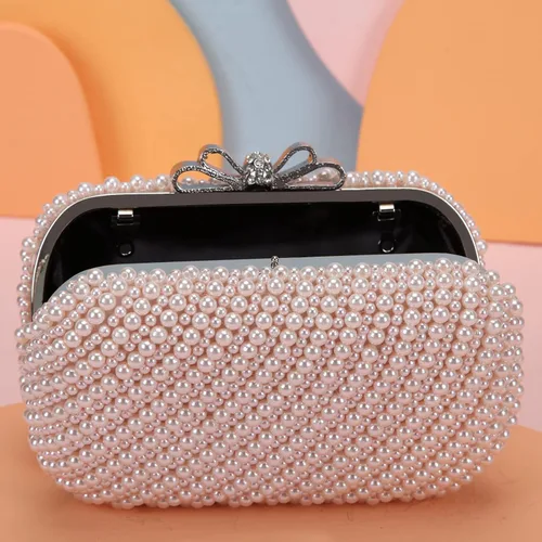 Vista 7 de Fawziya - Bolso de noche para mujer diseño de lazo