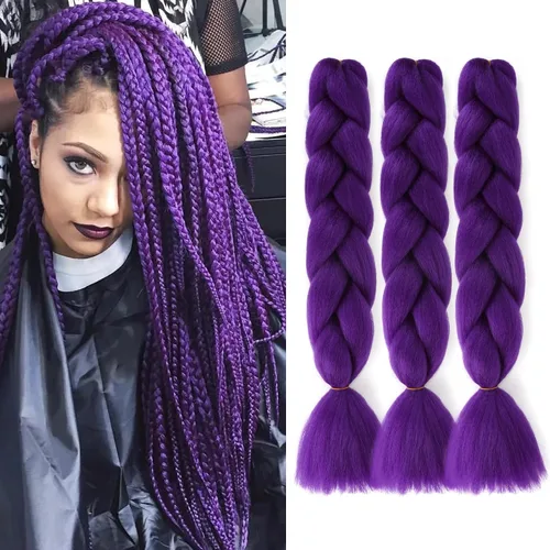 Vista 17 de Extensiones de cabello trenzado rubio (613#) trenzado sintético para ganchillo Box Twist para mujeres, 24 pulgadas, 3.53 oz/paquete