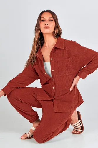 Vista 7 de PRETTYGARDEN Womens 2 Piece Long Sleeve Corduroy High Waist Tracksuit