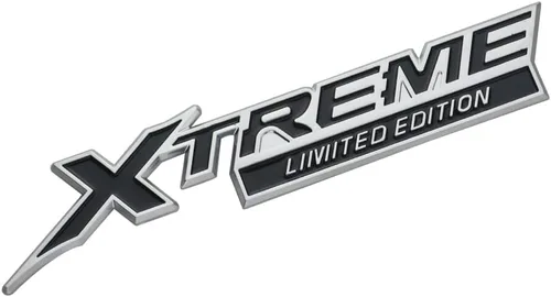 Vista 3 de 2 emblemas Xtreme X Treme de edición limitada, placa de identificación 3D, repuesto para Xtreme Fender Side Trunk Rear (plata negro)