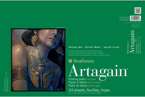 Vista 2 de Bloc de 24 hojas surtidas de Strathmore STR-445-9 Artagain, 9 pulgadas x 12 pulgadas.