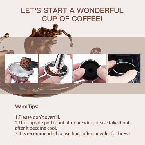 Vista 4 de Tapas de cápsula de café reutilizables para cápsulas originales de Nespresso Vertuoline, tapas de silicona de grado alimenticio para cualquier