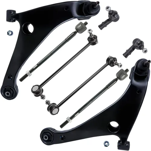Vista 62 de Detroit Axle - Kit de brazos de control de extremo de 8 piezas para Toyota 2001-2003 Highlander 2002-2003 Camry Lexus ES300, 2 conjuntos de brazos
