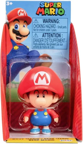 Vista 2 de Super Mario Checkout Lane Baby Mario - Figura de acción de 2.5 pulgadas