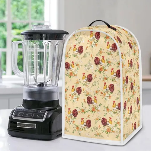Vista 7 de Aztec Cow - Funda para batidora de girasoles con mango superior, ligera, lavable, para cocina, cafetera, decoración de procesadores de alimentos