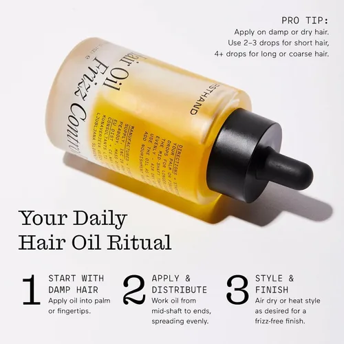 Vista 6 de Firsthand Suministro de aceite capilar para cabello encrespado - Aceite ligero e hidratante para el cabello - Aceites naturales con queratina a base