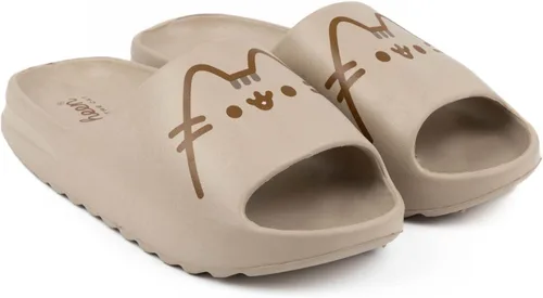 Vista 4 de Pusheen Deslizadores para mujer Sandalias de verano con estampado de gato de dibujos animados Zapatos de verano para mujer Calzado sin cordones