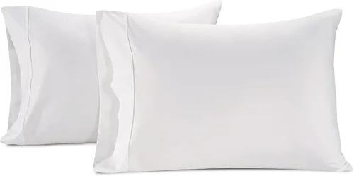 Vista 5 de Lane Linen Hotel Collection - Fundas de almohada de satén de lujo tamaño Queen, fundas de almohada de algodón de fibra larga de alta calidad