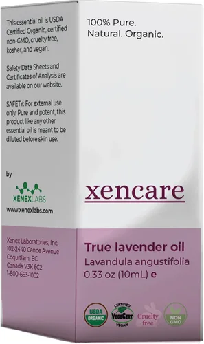 Vista 3 de Aceite esencial orgánico de lavanda USDA 100% puro y natural sin diluir Vegano sin OMG sin crueldad Aromaterapia prémium para baños difusores