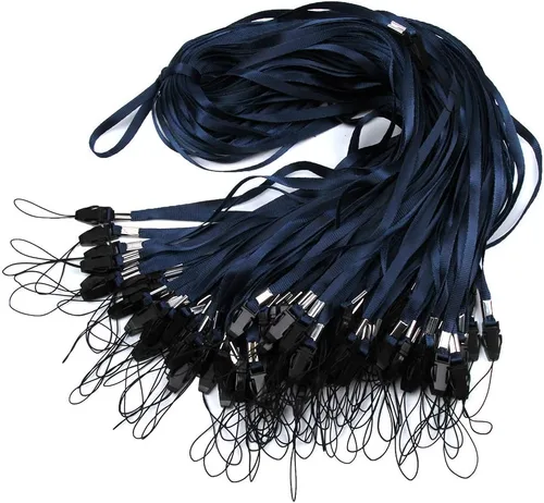 Vista 13 de ICObuty Correa de cuello desmontable con cordón, 100 unidades, liberación rápida, venta completa a granel para portatarjetas de identificación