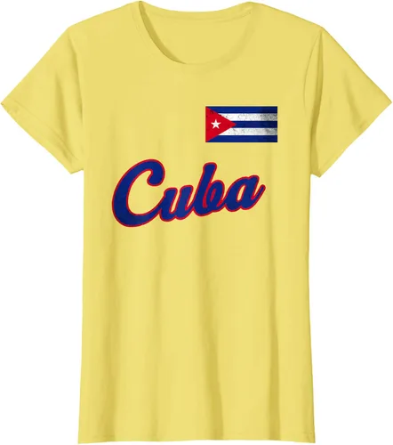 Vista 29 de Camiseta cubana con bandera de béisbol de Cuba 2023, Negro