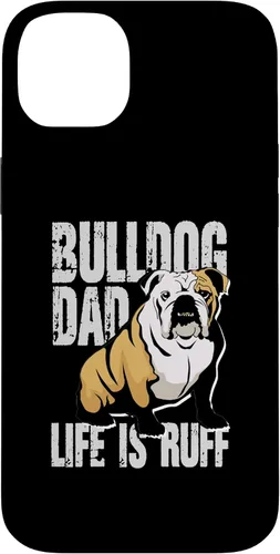 Vista 15 de iPhone 12 mini Bulldog Dad Life Is Ruff Funda propietaria de Bulldog Inglés