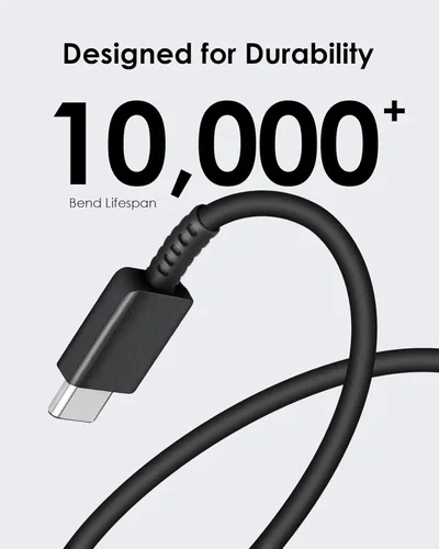 Vista 5 de AISNI Cargador USB C, paquete de 2 cargadores tipo C de 25 W, carga rápida con cable de carga USBC de 6 pies, carga de teléfono Android para Galaxy