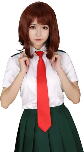 Vista 4 de miccostumes Disfraz de uniforme de verano para mujer con corbata