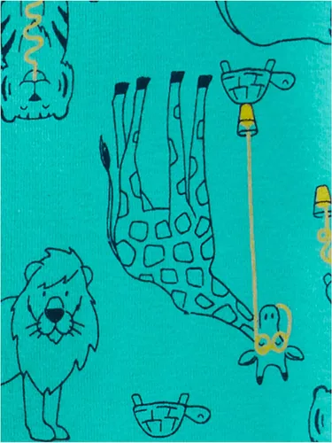 Vista 4 de Simple Joys by Carter's - Pijama de algodón con pies ajustada para niños pequeños y bebés, paquete de 3
