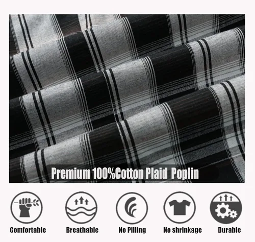 Vista 4 de Camisa casual de manga corta con dos bolsillos para hombre