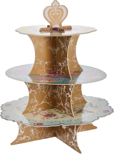 Vista 14 de Talking Tables Platos de papel florales vintage para fiesta de té, grandes, realmente deliciosos, también ideales para fiestas de cumpleaños, baby