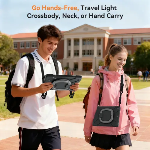 Vista 7 de Funda para iPad de 10.2 pulgadas de 9ª generación 2021 / 8ª generación 2020 / 7ª 2019, funda a prueba de golpes para niños con protector
