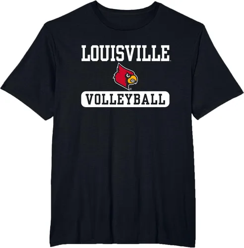 Vista 12 de Louisville Cardinals - Camiseta con licencia oficial de voleibol, Negro