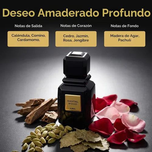 Vista 3 de Ajmal Santal Wood Eau De Parfum Spray (Unisex) 3.4 oz