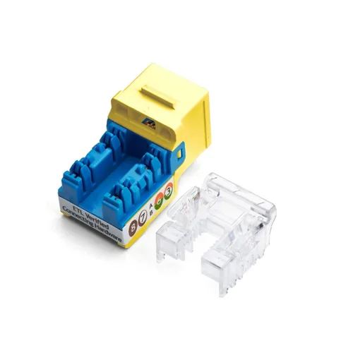 Vista 11 de TRUE CABLE Conector Keystone Cat5e, sin blindaje (UTP), perforado de 90 grados, PoE++ (4PPoE) 100W, certificación UL, verificado ETL, certificado