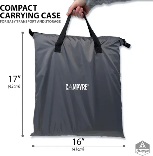 Vista 5 de Organizador de camping para tienda de campaña y RV con solapa con cremallera, almacenamiento de 9 estantes. Organizador de zapatos para RV