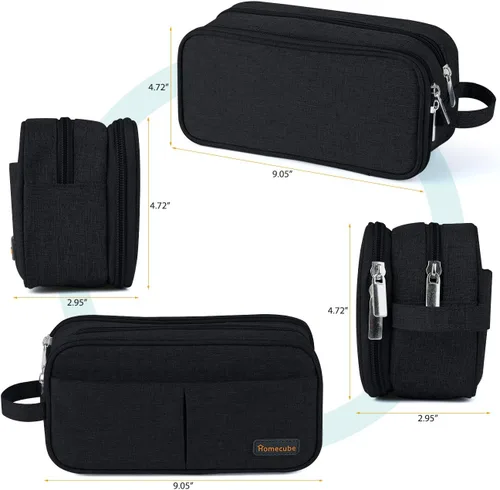 Vista 3 de Homecube Bolsa de almacenamiento de tela Oxford, soporte para bolígrafos, bolsa de maquillaje, organizador de papelería, bolsa para lápices