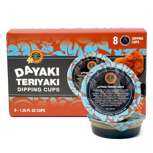 Vista 7 de Aloha Shoyu - Salsa picante Da Yaki - Calor dulce para adobo o glaseado - Hecho en Hawái - Botella de 15 onzas