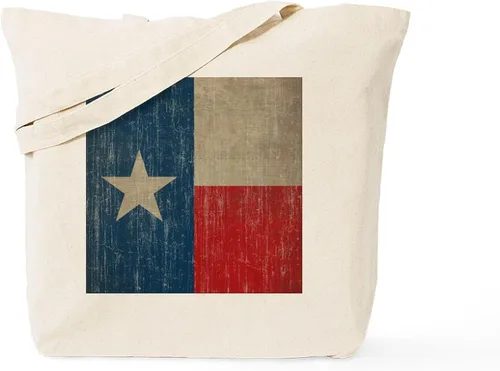 Vista 34 de CafePress Bolsa de mano de la bandera de Texas, bolsa de lona natural, bolsa de compras reutilizable