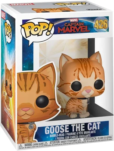 Vista 2 de Funko Pop! Marvel: Captain Marvel - Juguete de ganso el gato, estándar, multicolor