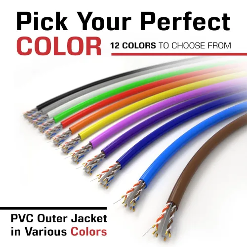 Vista 6 de Dripstone Cable Ethernet CAT6 de 1000 pies, cable LAN de red a granel, 23 AWG, UTP sólido, 550 MHz, cable de Internet de alta velocidad