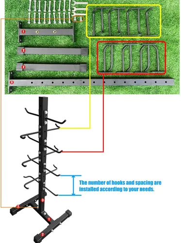 Vista 8 de BLUSLM Estante de fijación de cables para barra desplegable posterior, organizador de barra de acero resistente, estante de almacenamiento