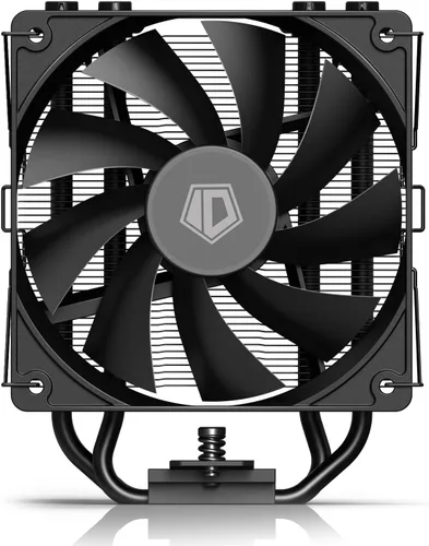 Vista 2 de ID-COOLING SE-214-XT Negro - Enfriador de CPU de diseño completamente negro, 4 tubos de calor de contacto directo, ventilador PWM de 120 mm, sin
