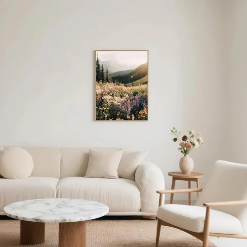 Vista 4 de Arte de pared de paisaje flotante, impresiones de flores silvestres, pinturas botánicas coloridas de la naturaleza, obras de arte de 12 x 16
