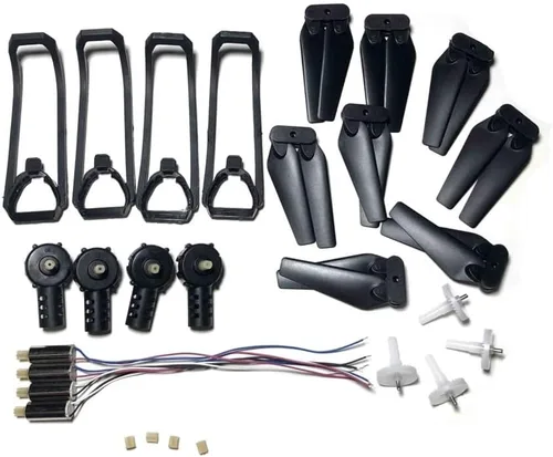Vista 9 de Ajuste para Motor E99 y K3 Pro RC Drone Quadcopter Motor Base Accesorio K3 E99 y PRO RC Drone Motor Motor con Base Kit de piezas de repuesto (negro)