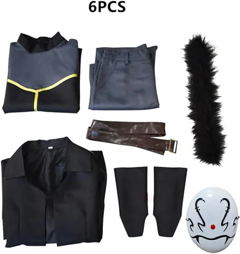 Vista 6 de Rimuru Cosplay Costume,Rimuru Tempest Costume Outfit Mask Halloween